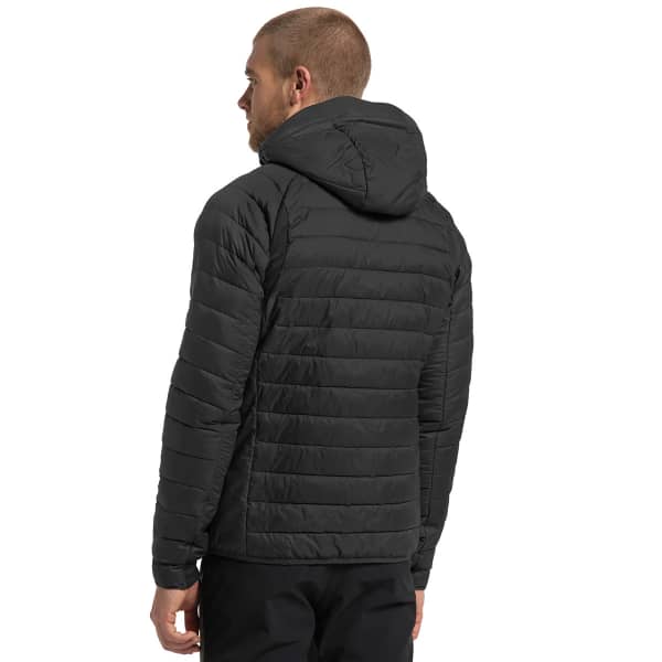 Doudoune randonnée HAGLÖFS SPIRE MIMIC HOOD MEN TRUE BLACK SOLID