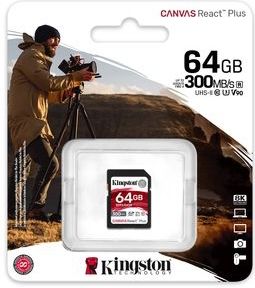 Kingston SDXC Geheugenkaart 64GB - 8K Ultra HD - UHS-II