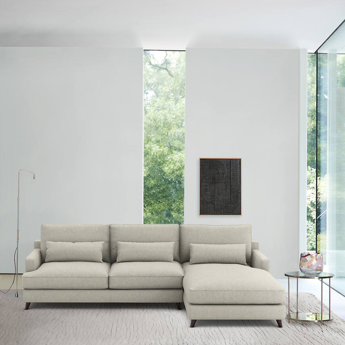AM.PM<br>Sofá de canto em tweed, Alwine
