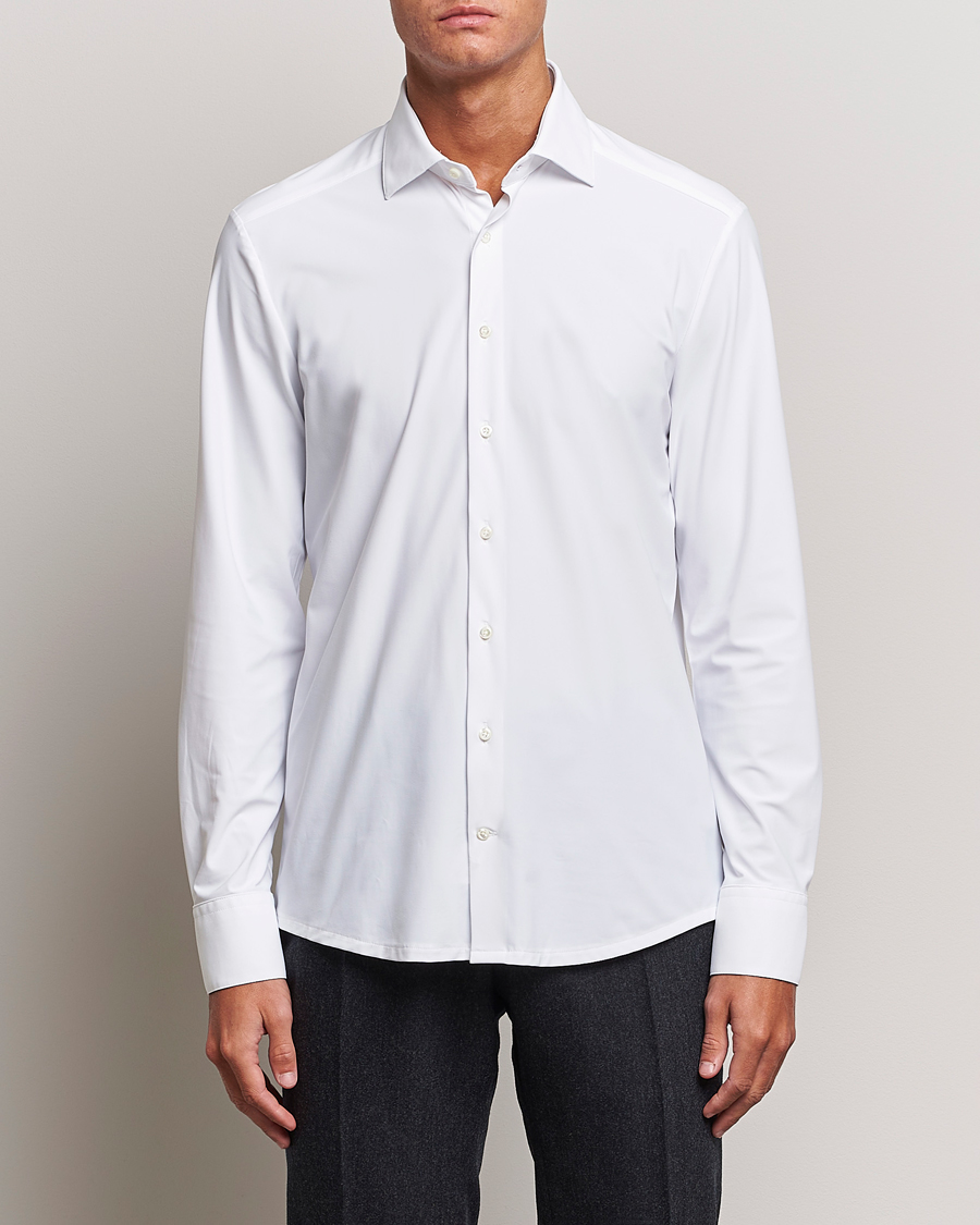 Stenströms Slimline Cut Away 4-Way Stretch Shirt White