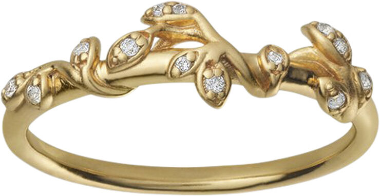 ByBiehl Jungle Ivy sparkle ring - GP Gold