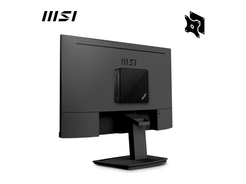MSI Cubi N ADL 001BEU - Barebone - mini PC 1 x N-series N200 / op til 3.7 GHz - RAM 0 GB - UHD Graphics - Gigabit Ethernet - sort