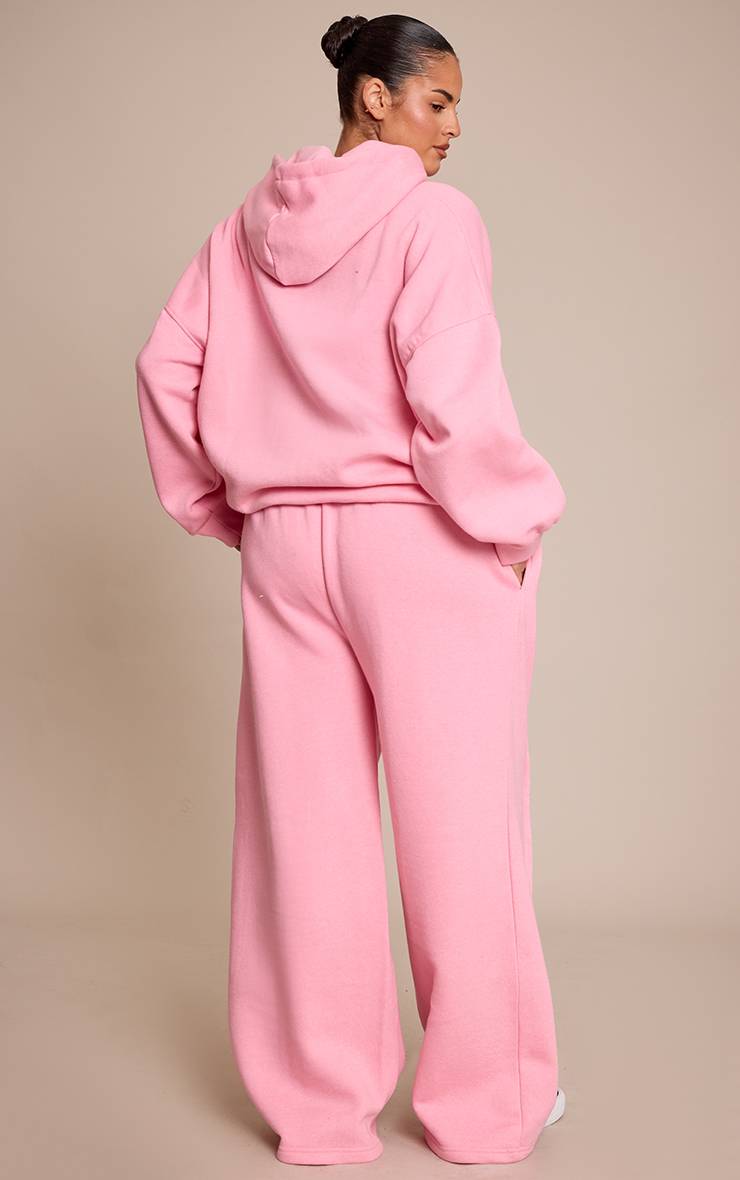 Rose Clair Jogger Large Oversize Avec Détails De Coutures Grande Taille