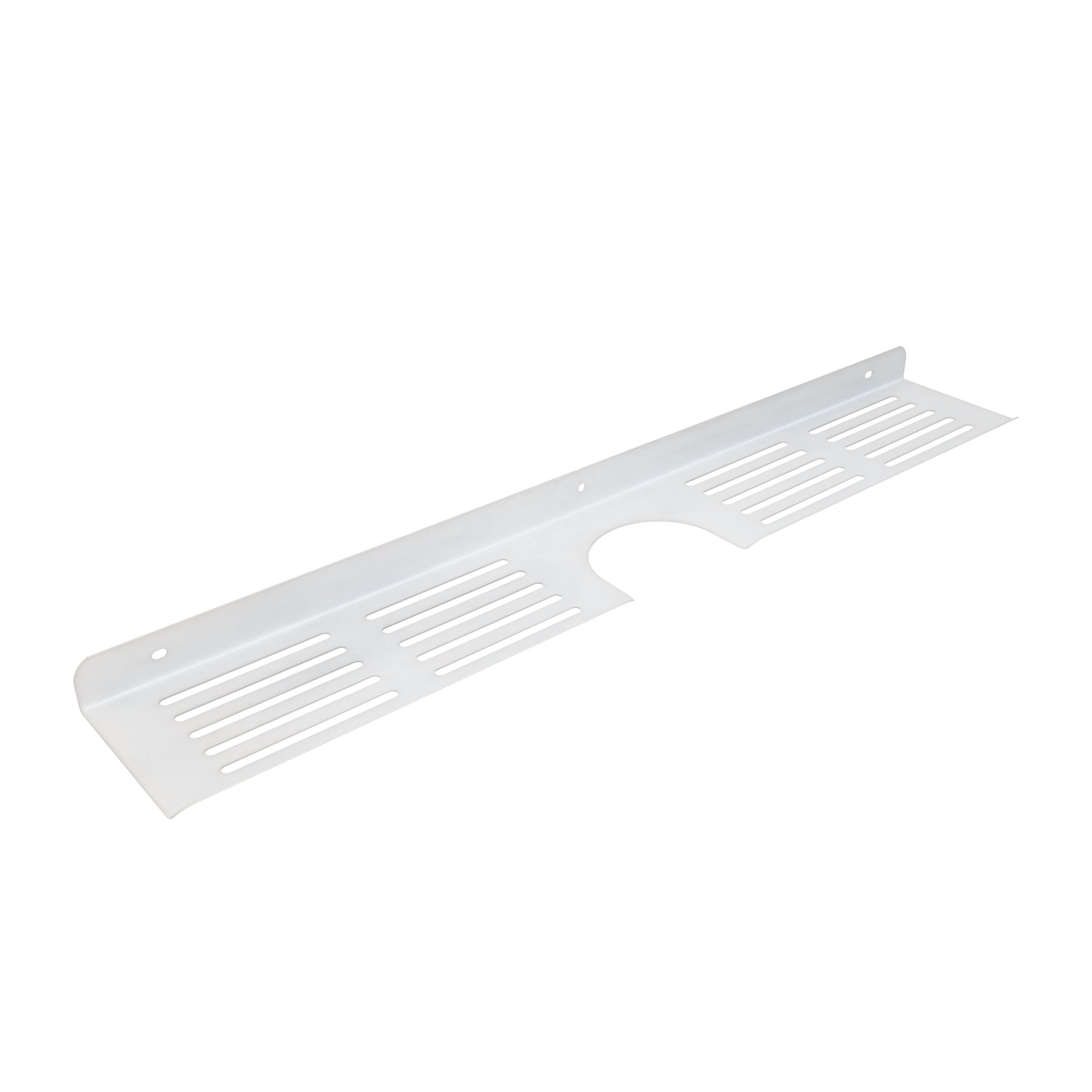 (60x10cm) Schwebendes Badezimmer Wasserhahn Regal Selbstklebende Waschbecken Ablage Wandregal ohne Bohren - Weiss