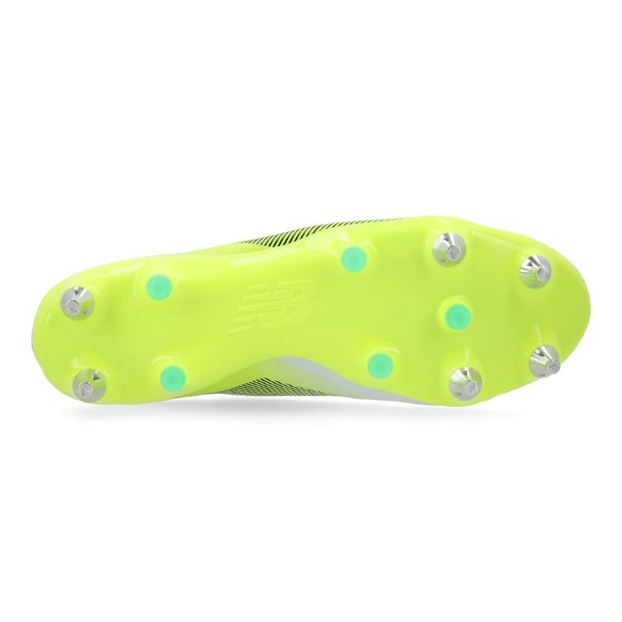 New Balance Furon V7 Pro SG - Blanc/Violet/Jaune Fluo
