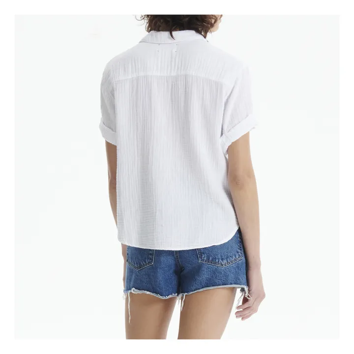 Xirena Blouse Cruz Gaze de Coton | Blanc