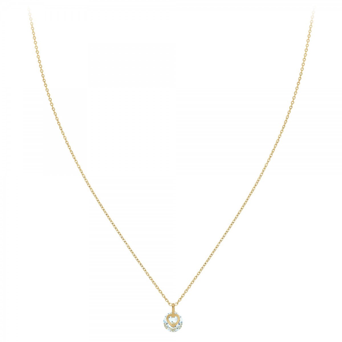 Collier coeur SC Crystal orné de Cristaux scintillants