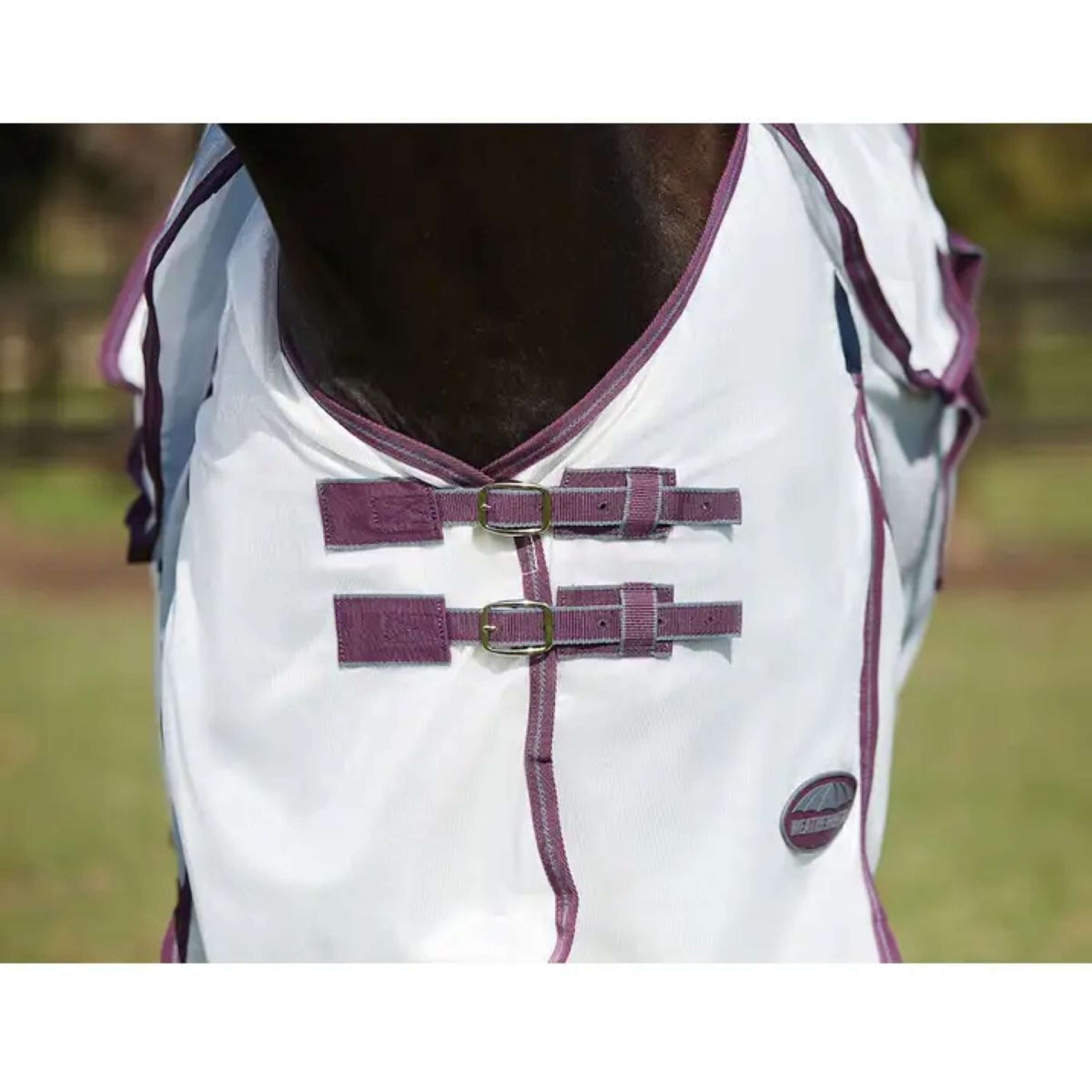 WeatherBeeta ComFiTec Essential Mesh II Combo Neck Wit/Maroon/Grijs