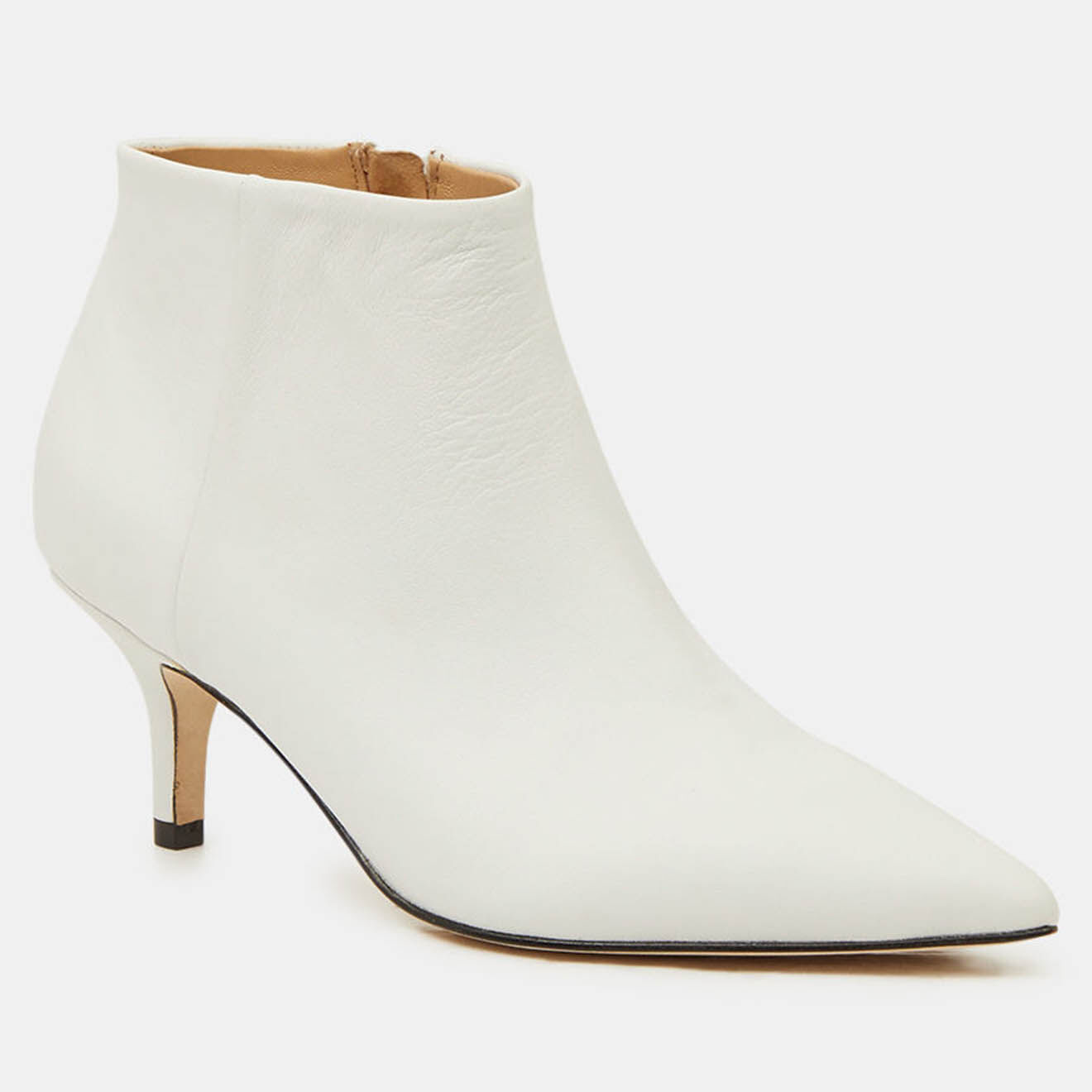 Tommy Hilfiger Bottines en Cuir à talon Elevated blanches - Talon 7 cm