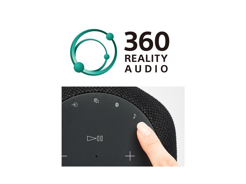 Sony Smart Speaker SRS-RA3000 Schwarz Premium-Lautsprecher für unaufdringlichen raumfüllenden Klang