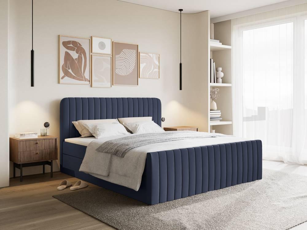 NADUVI Collection Boxspring Adrien chenille met opbergvak 200x200