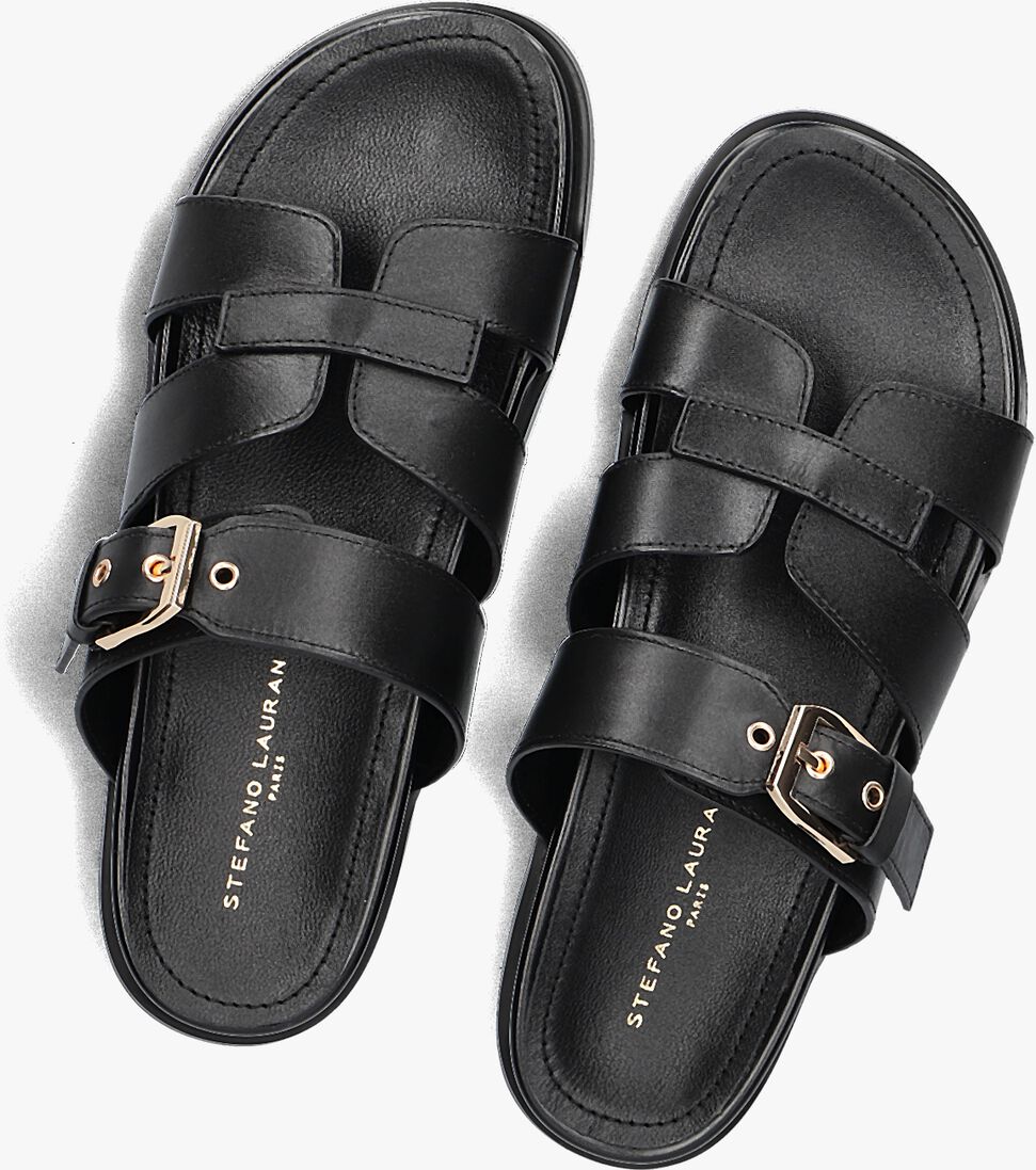 zwarte stefano lauran slippers 89863 1661