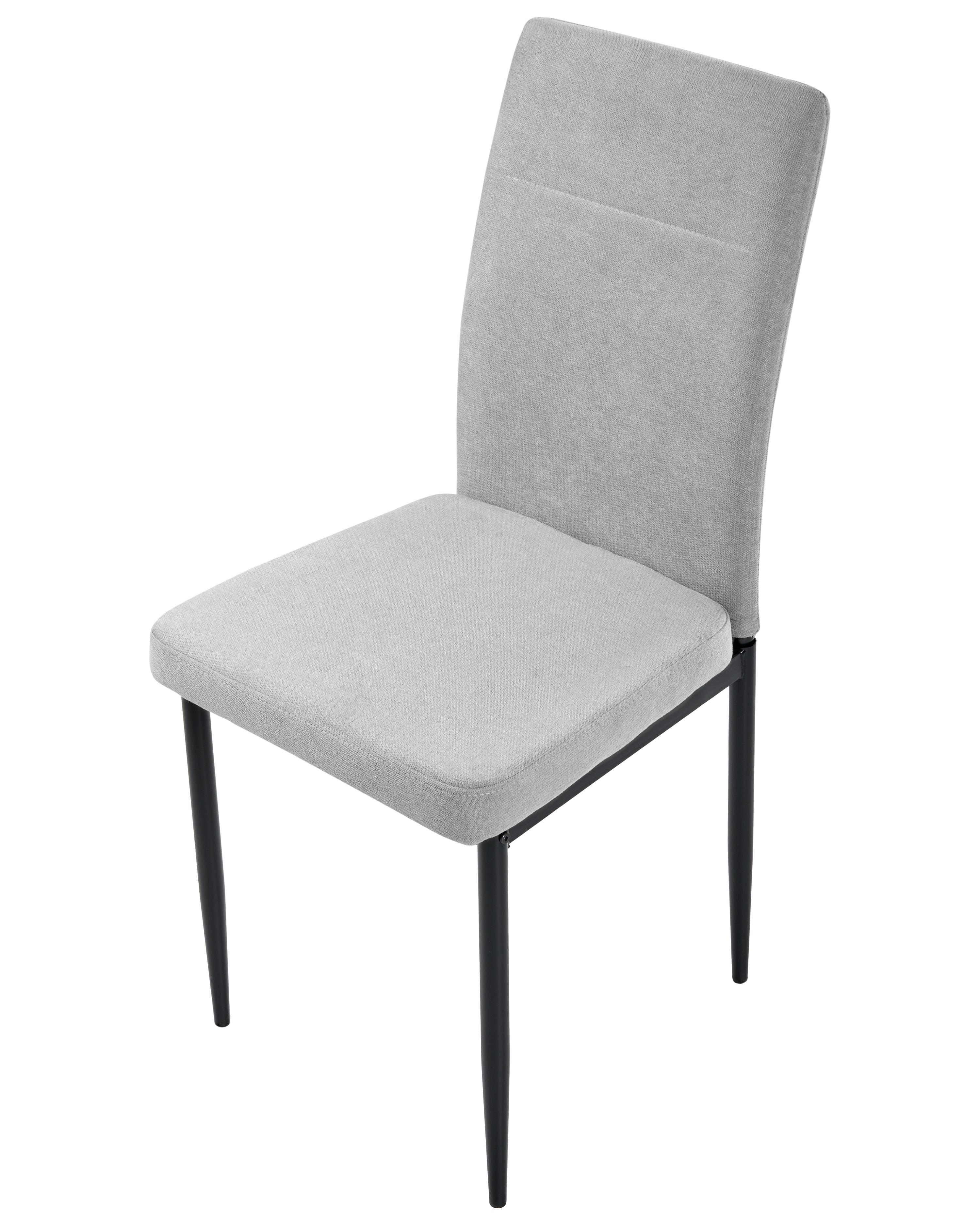 Set van 4 eetkamerstoelen RINER Stof Grijs