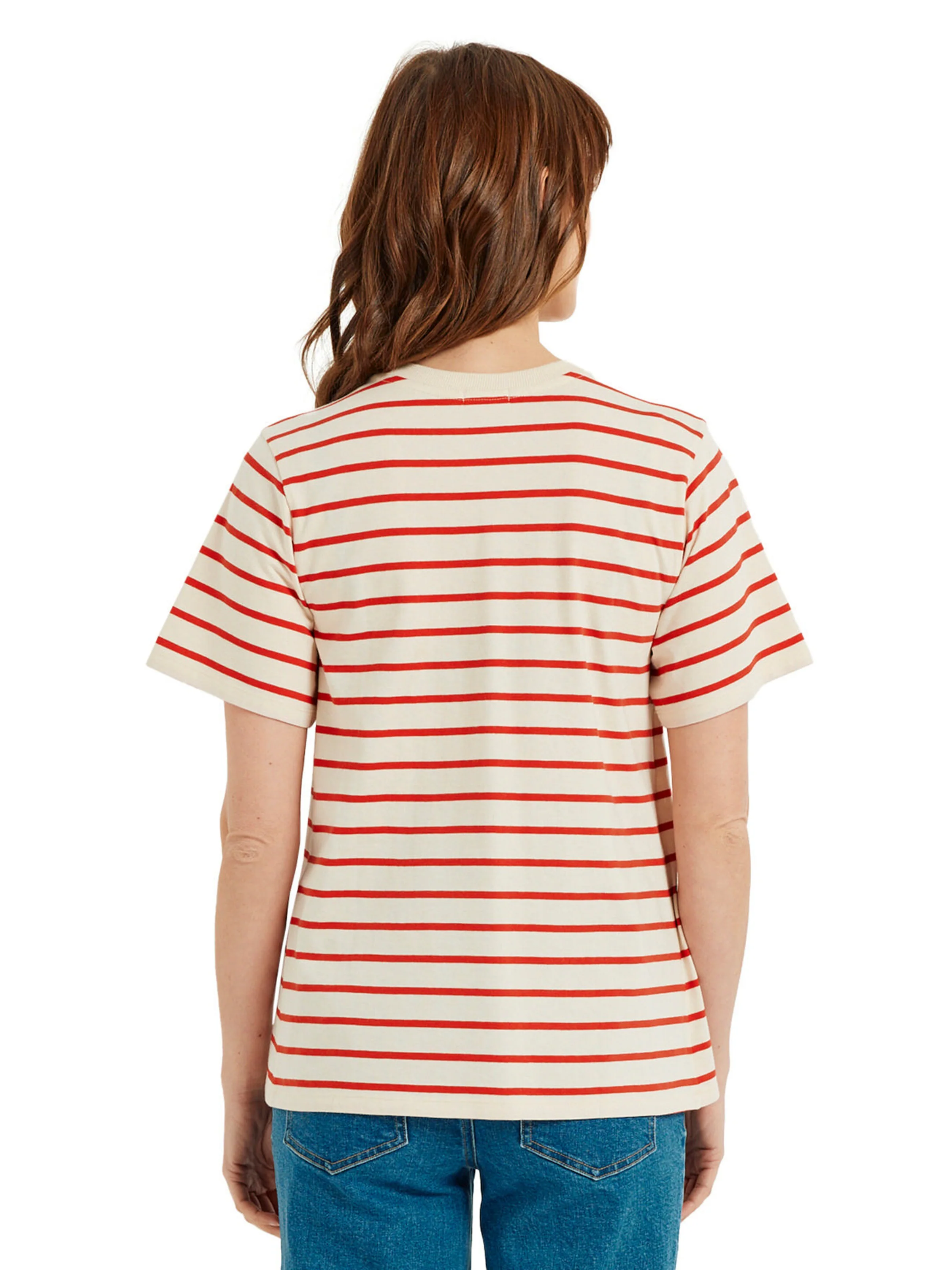 Vertbaudet Bio-Kollektion: Ringelshirt für Schwangerschaft und Stillzeit rot gestreift