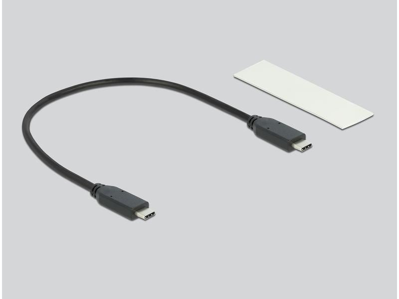 Delock Externes Gehäuse M.2 NVME zu USB USB3.2 Gen2 Typ-C 2 Delock Externes Gehäuse für M.2 NVMe PCIe SSD mit SuperSpeed USB 20 Gbps (USB 3.2 Gen 2 x 2) USB Type-C Buchse – werkzeugfrei