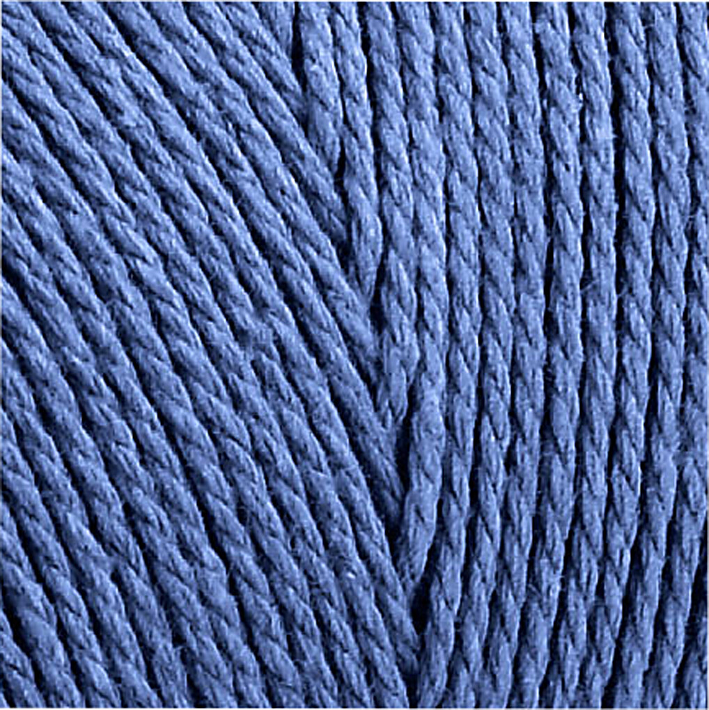 Knyttegarn - Tykkelse 1 MM - L 315 M - Tynd Kvalitet 12/12 - Blå - 220 G