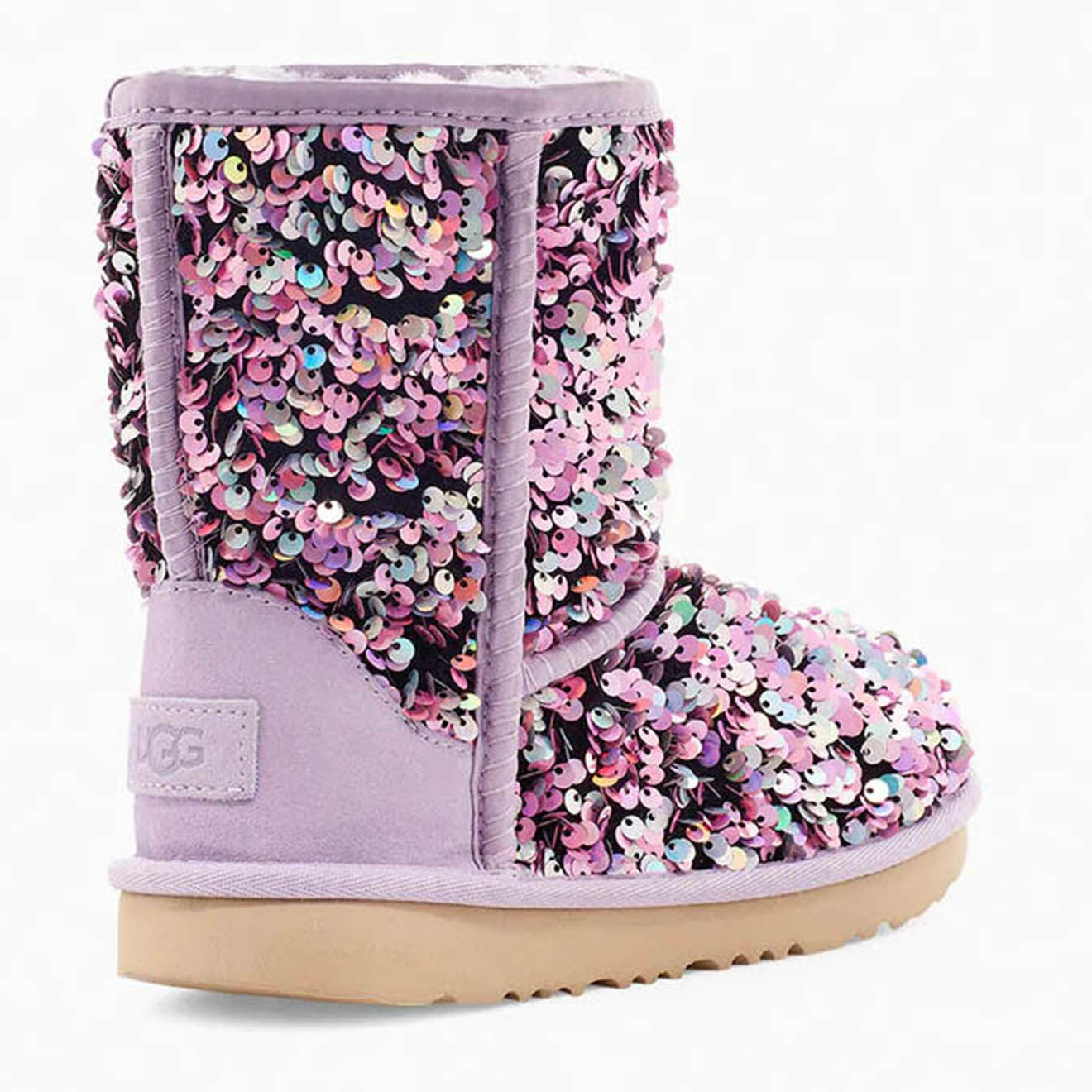 Ugg Boots fourrées Laine à Sequins Classic II Stellar rose/multicolore