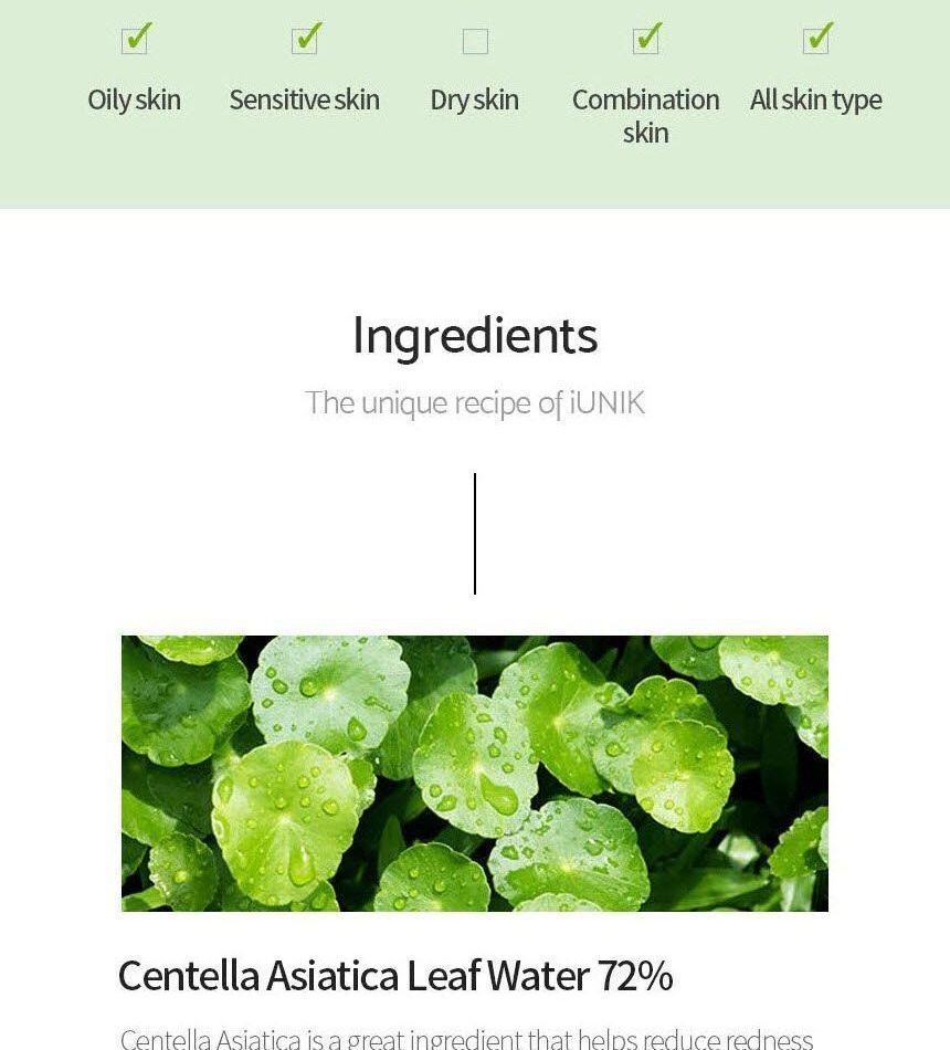 iUNIK - Centella Kalmerende Gelcrème Mini