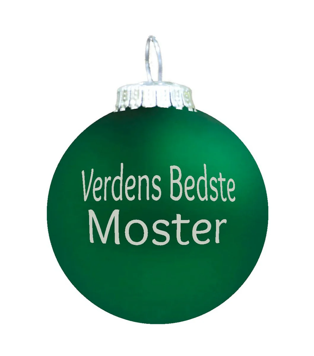 Rolsted Copenhagen  Verdens Bedste Moster julekugle - grøn mat