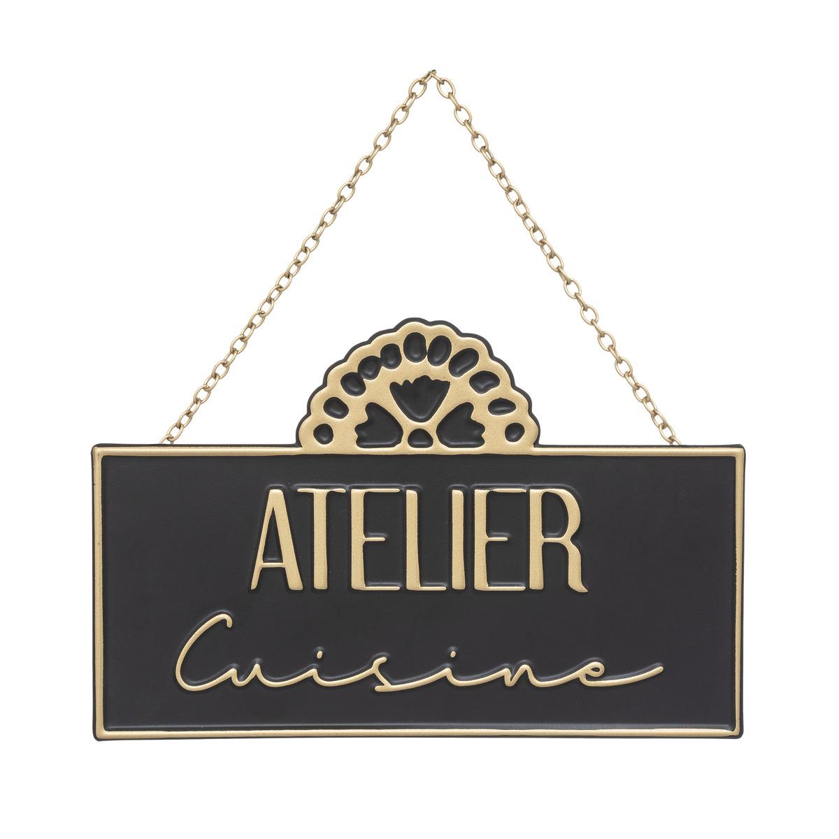 PLAQUE PORTE METAL NIGHT 20X13CM