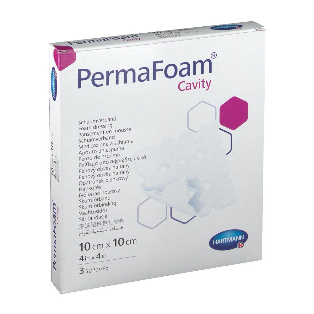 PermaFoam® Cavity Schaumverband 10 x 10 cm