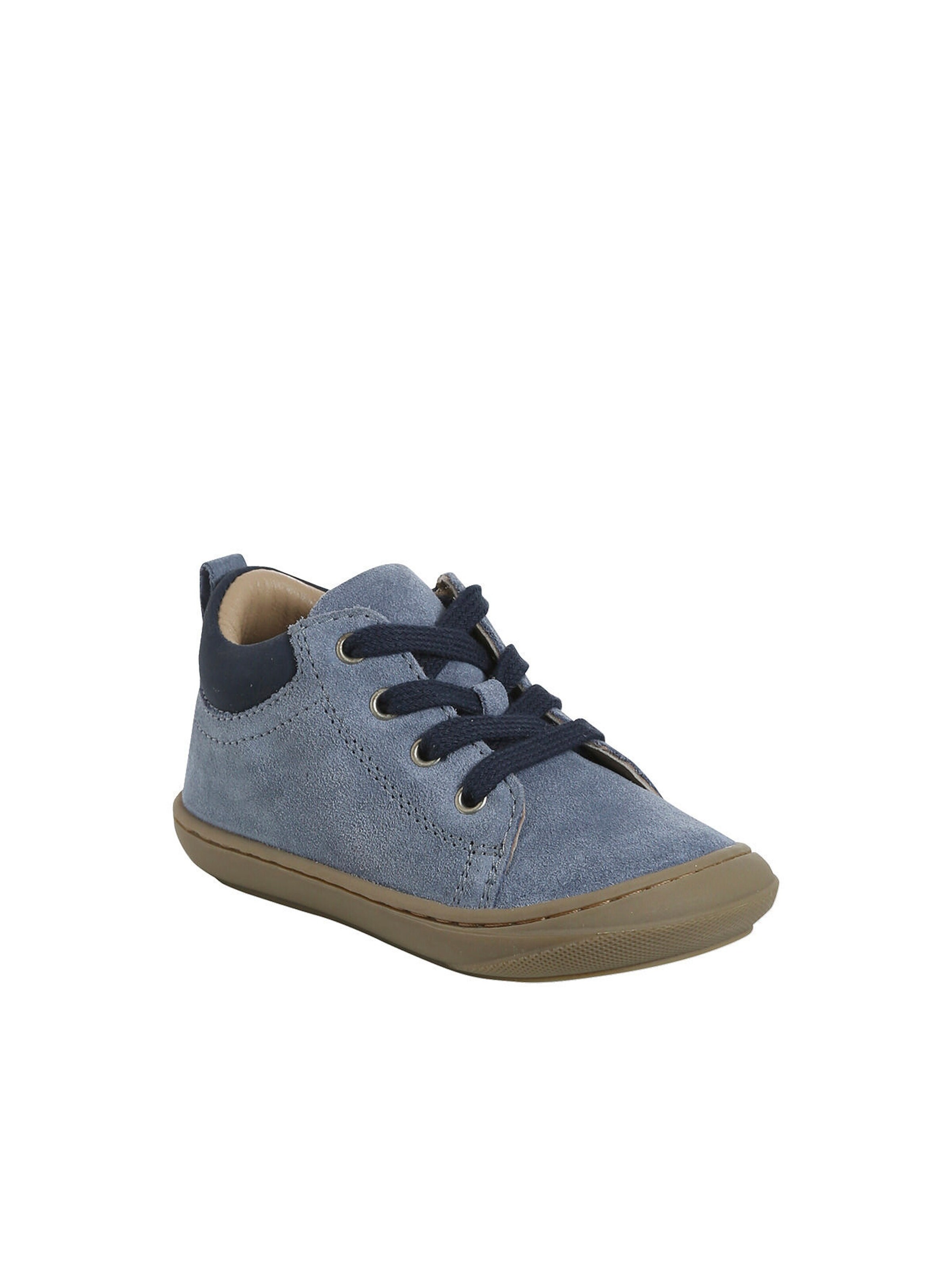 Vertbaudet Baby Lauflernschuhe mit Schnürung aus weichem Leder set blau