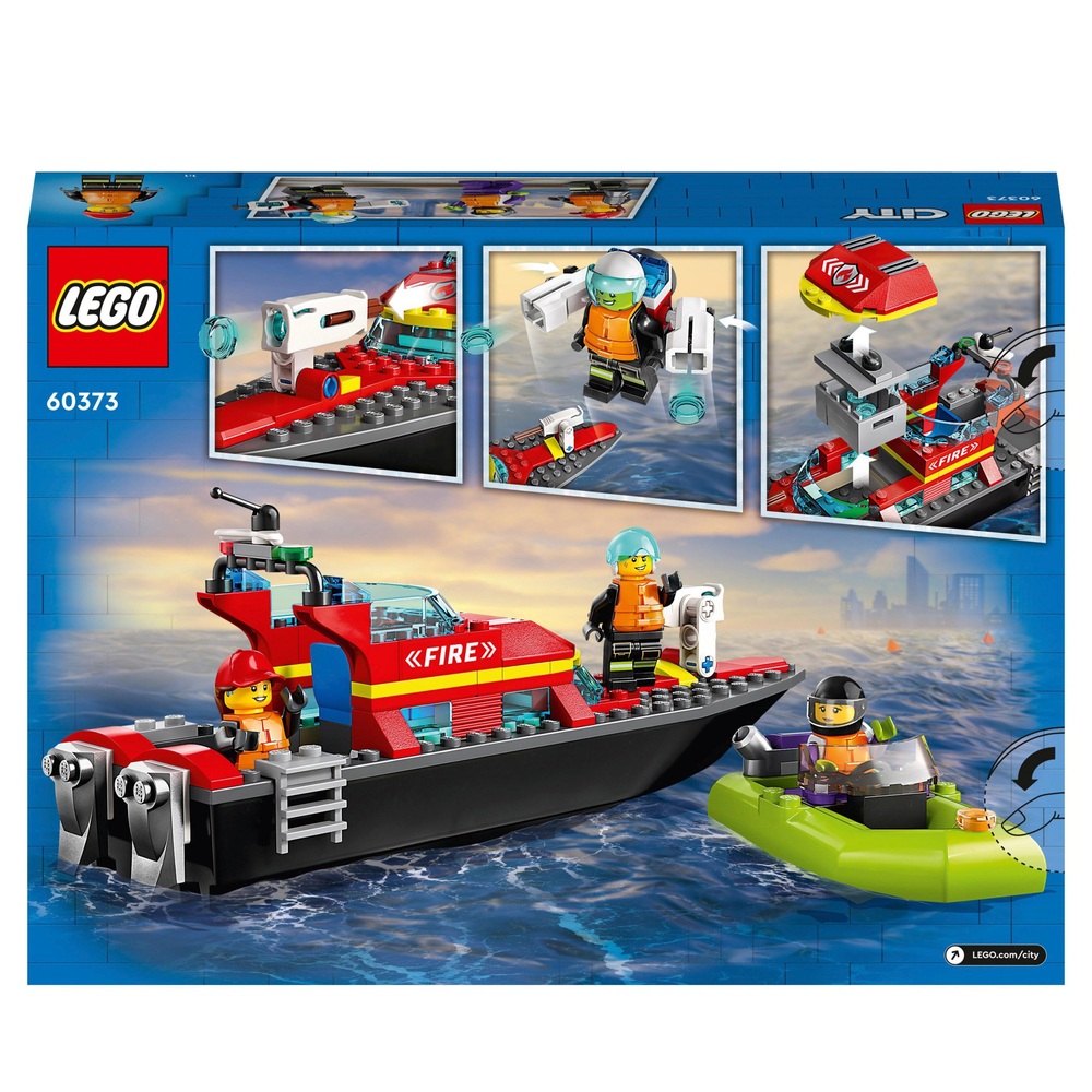 LEGO City Feuerwehr 60373 Rettungsboot Spielzeug-Bauset