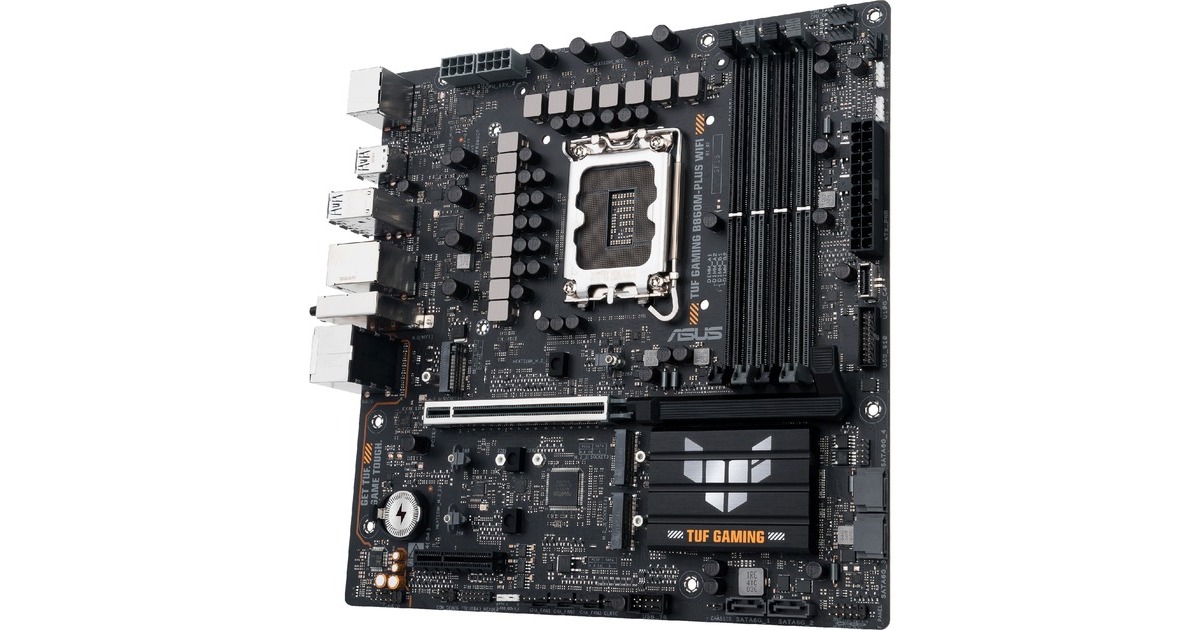 ASUSTUF Gaming B860M-PLUS WIFI socket 1851 moederbord  (2.5 Gb-LAN, Wi-Fi 7, BT, Sound, µATX)