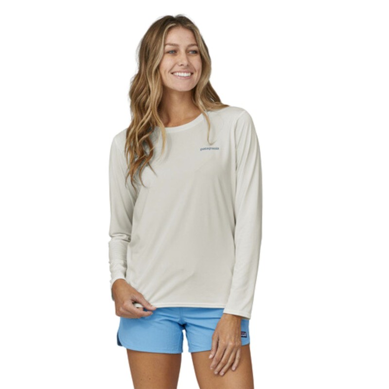 Wetshirt Manches Longues Femme Patagonia Cap Cool Daily - Blanc - The Corner Shop