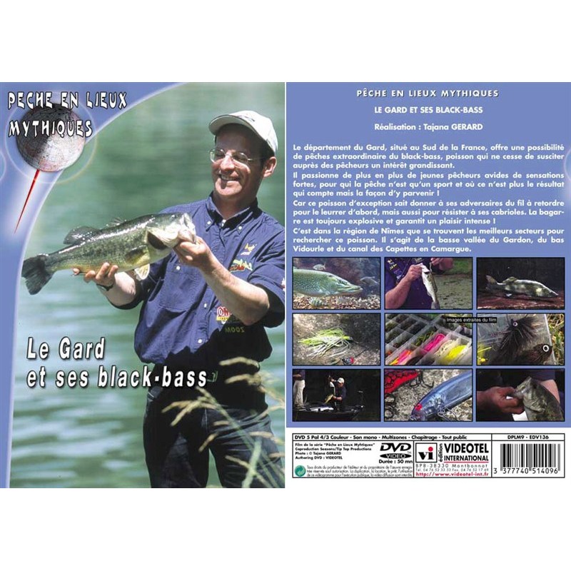 Dvd - Le Gard Et Ses Black-Bass - Peche Des Carnassiers - Peche En Lieux Mythiques