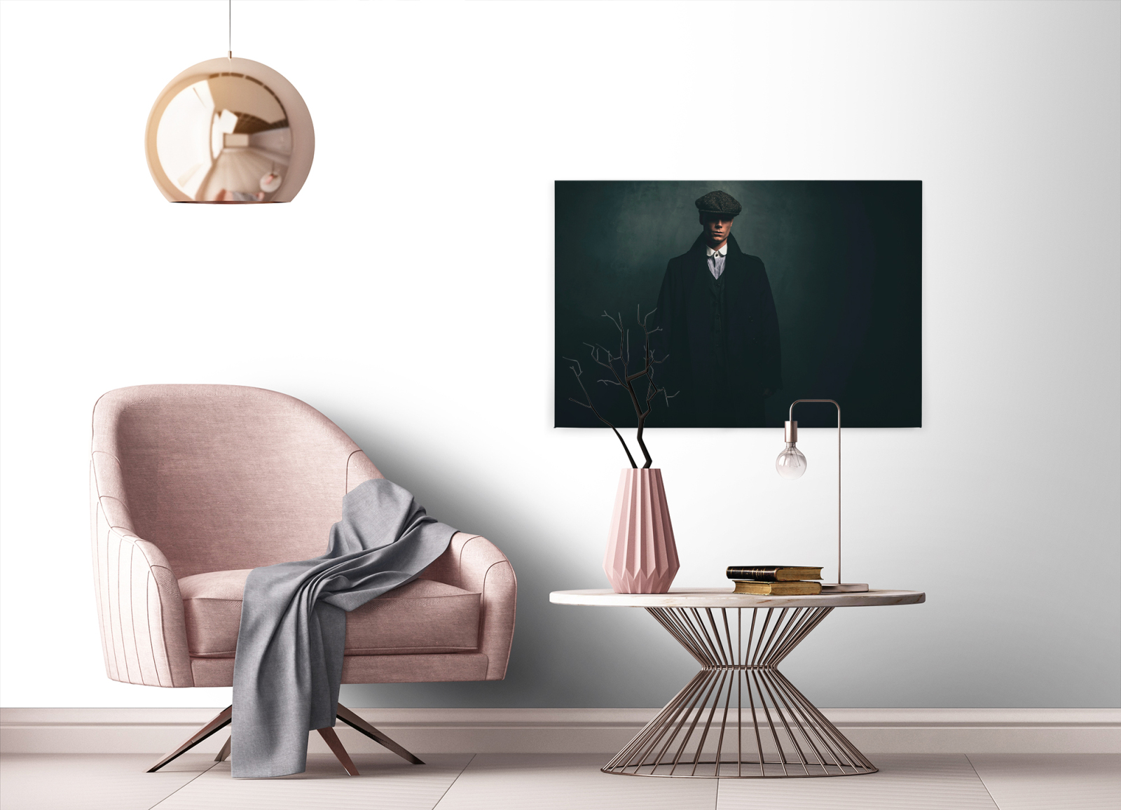 Leinwandbild ROGER 2 - grün-schwarz - 90x60 cm
