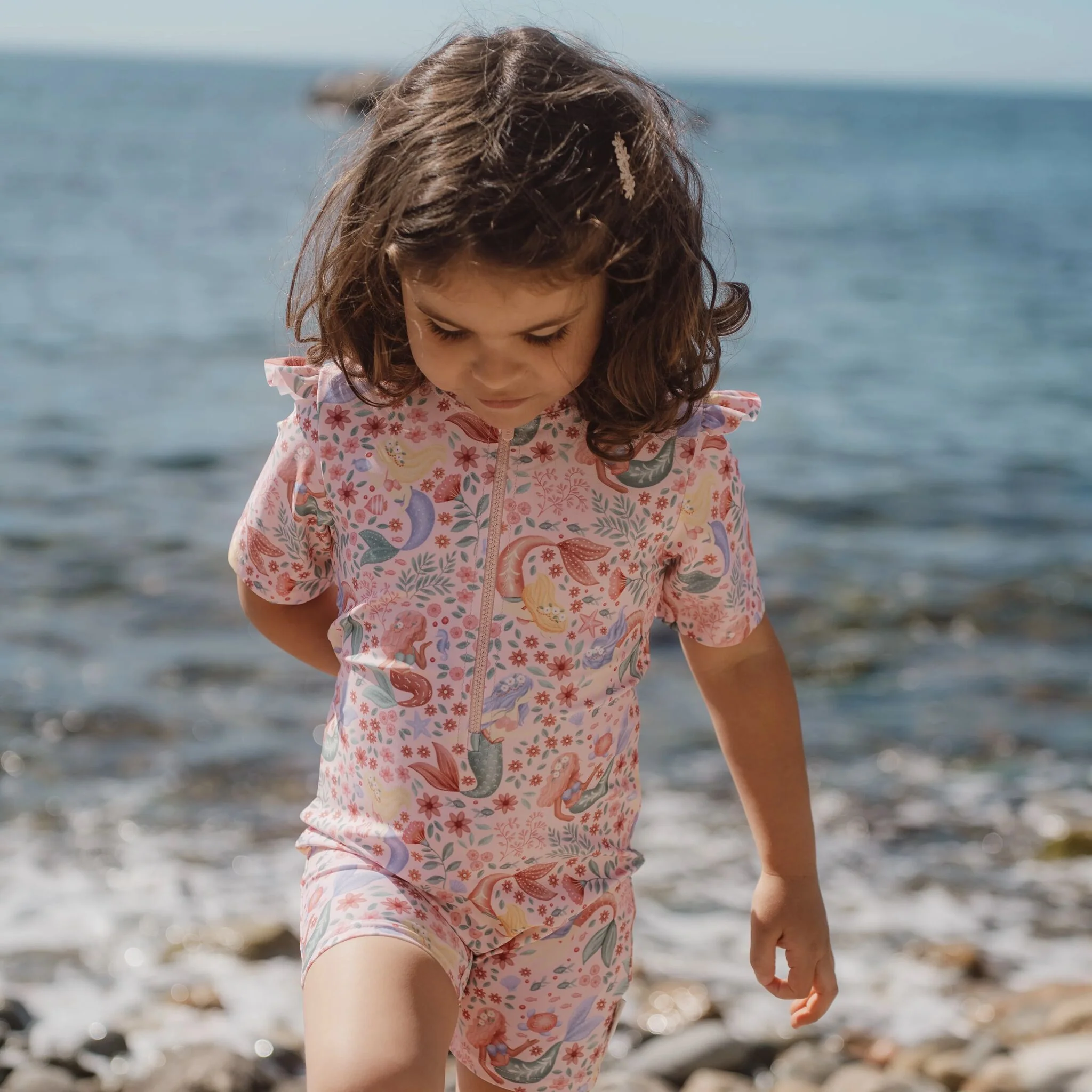 Roze zeemeermin zwempak meisje – comfortabel & speels voor zomer