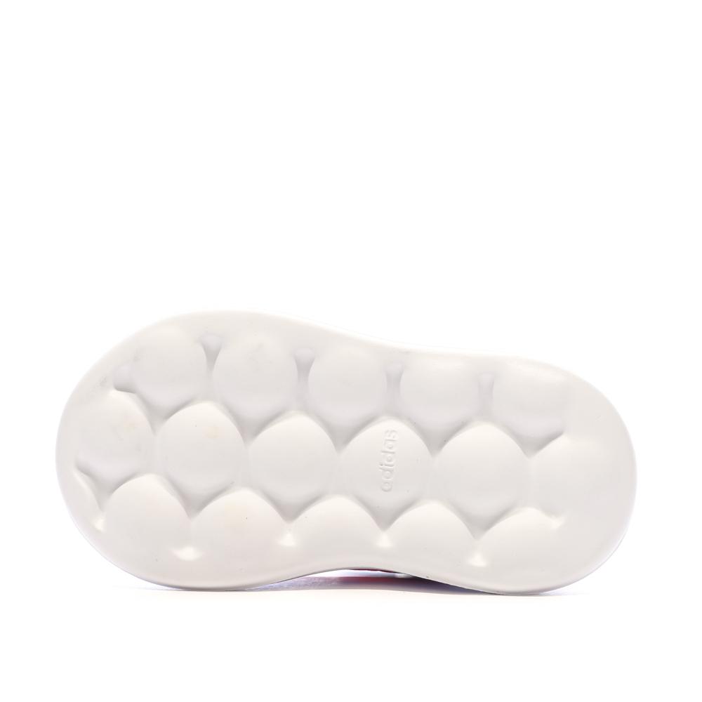 Adidas Baskets Blanc/Rose Enfant Adidas Advantage Cf I