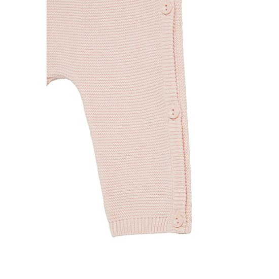 Petit Cocon Mignon Combilongue en tricot   Rose        de               P'tit bisou