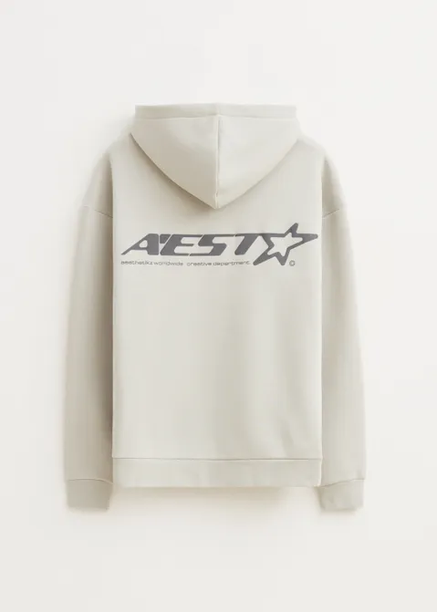 Hoodie met print grijs (GRS.L)