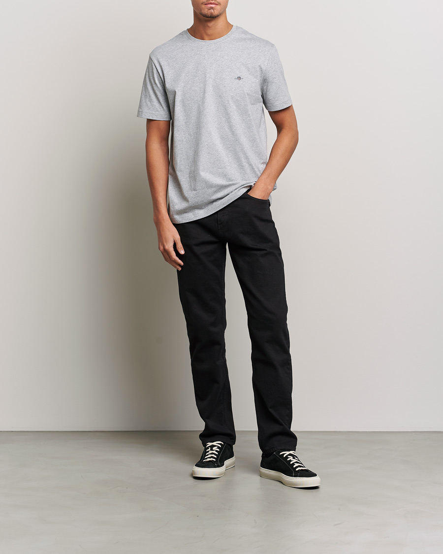 GANT The Original Solid T-Shirt Grey Melange