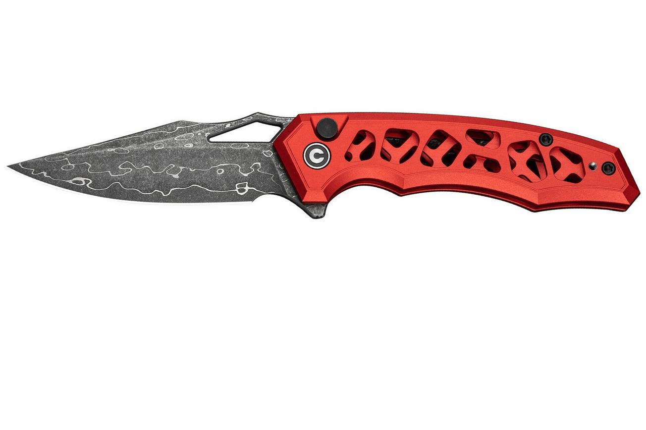 Civivi Anaaki C24039-DS1 Damascus Red Aluminum, zakmes