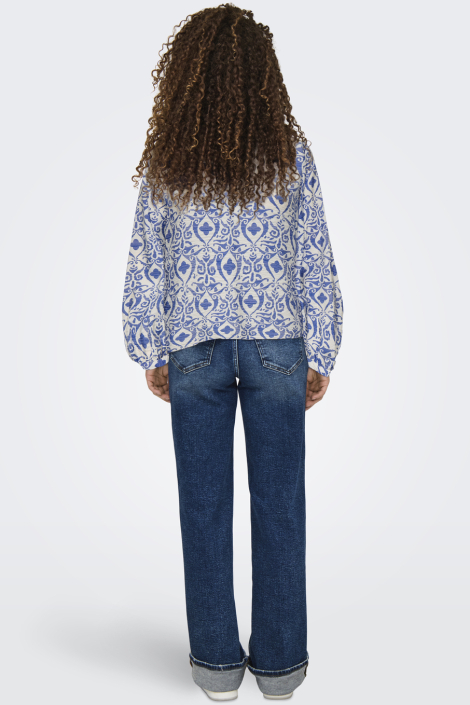 Jacqueline de Yong blauwe dames blouse