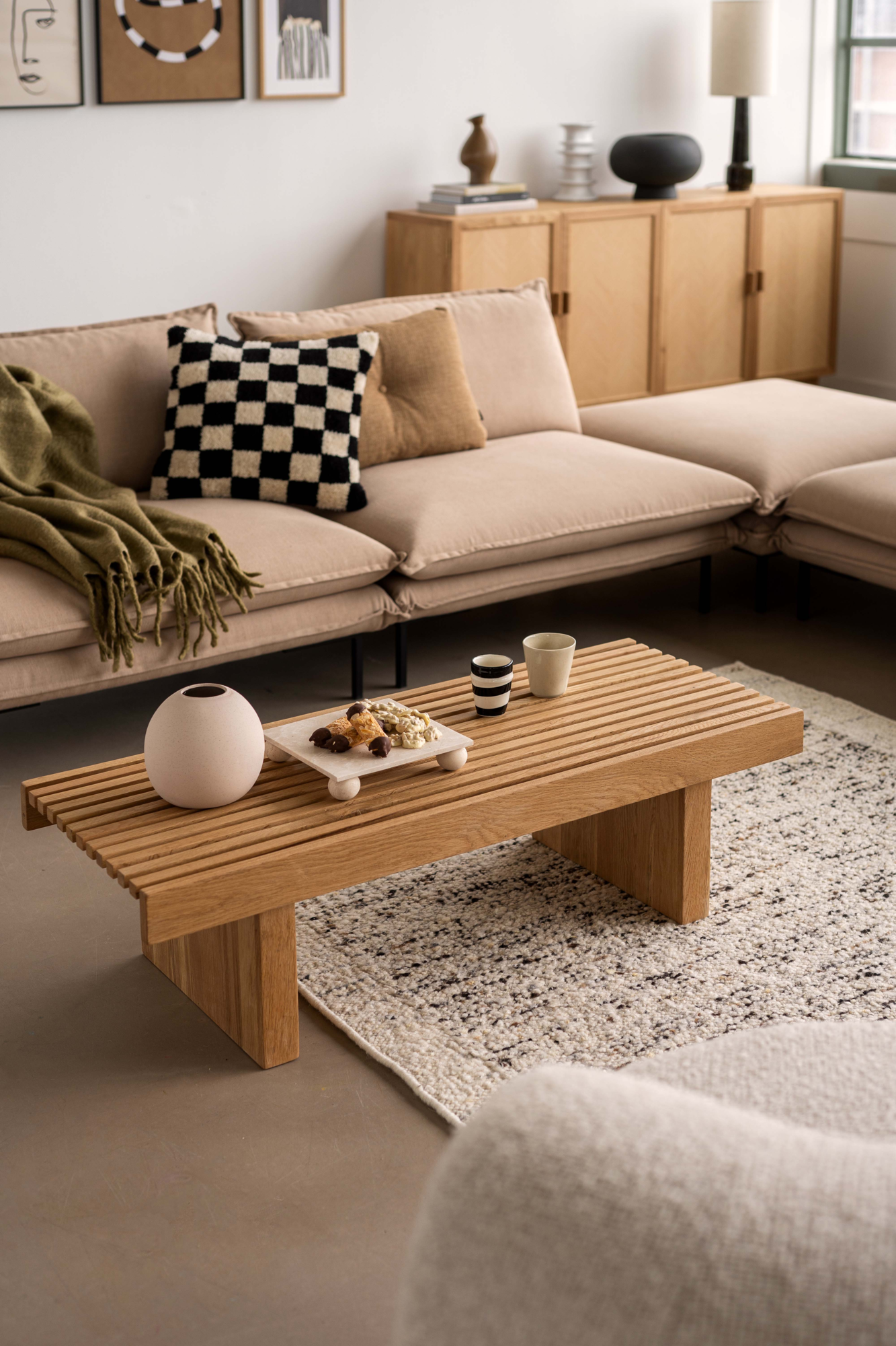 UC_Vloerkleed Dot 160x230 naturel wit