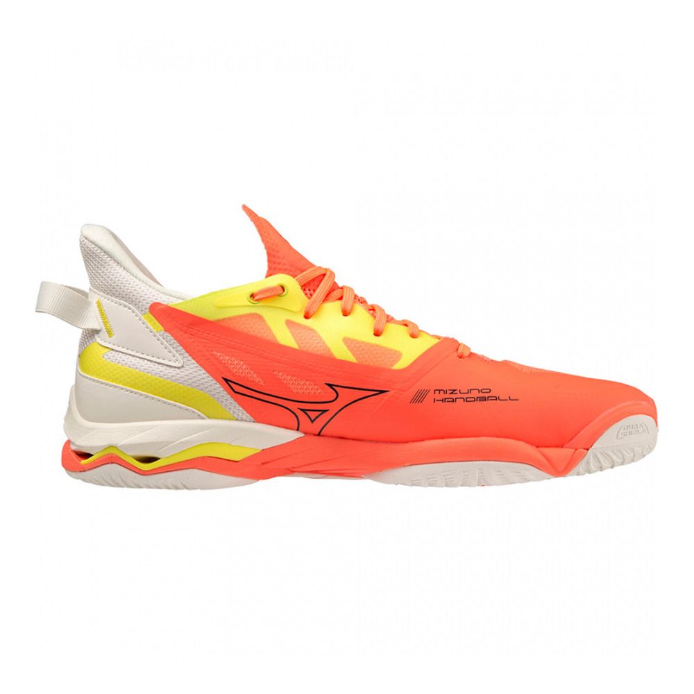 Mizuno WAVE MIRAGE 5 - Chaussures handball neon flame/black/bolt (neon)