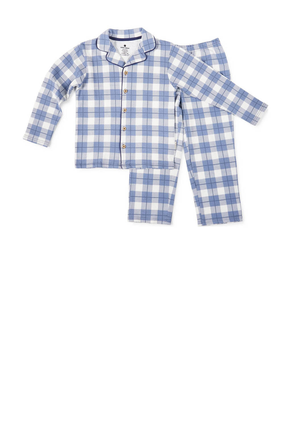 Little Label geruite pyjama blauw