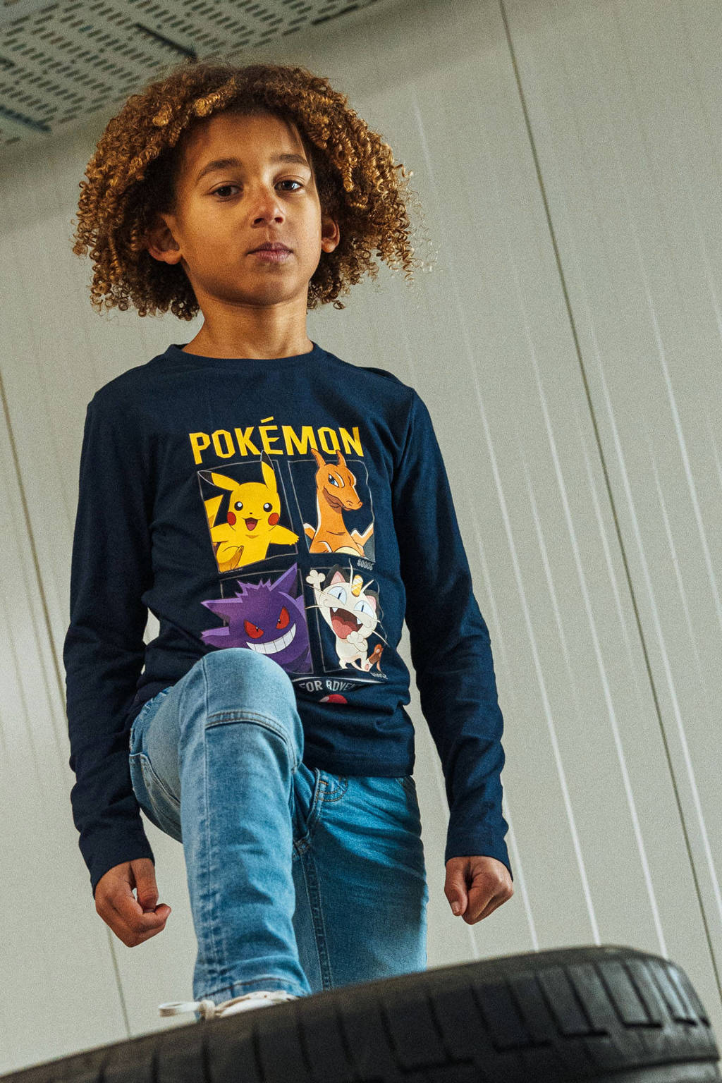 TYGO & vito Pokemon longsleeve Pokémon met printopdruk donkerblauw