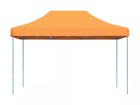 Tente de réception pliable escamotable orange 410x279x315 cm
