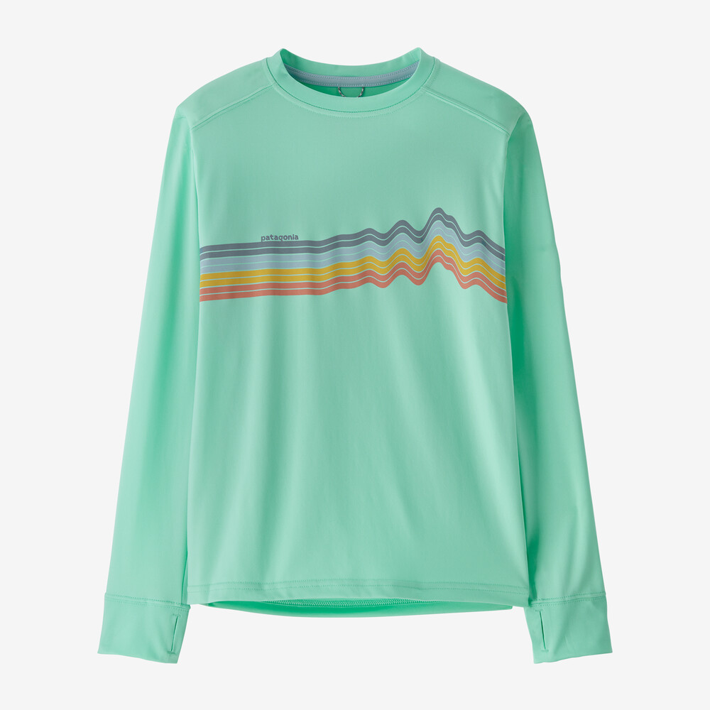 Langärmeliges Capilene Silkweight UPF-T-Shirt für Kinder