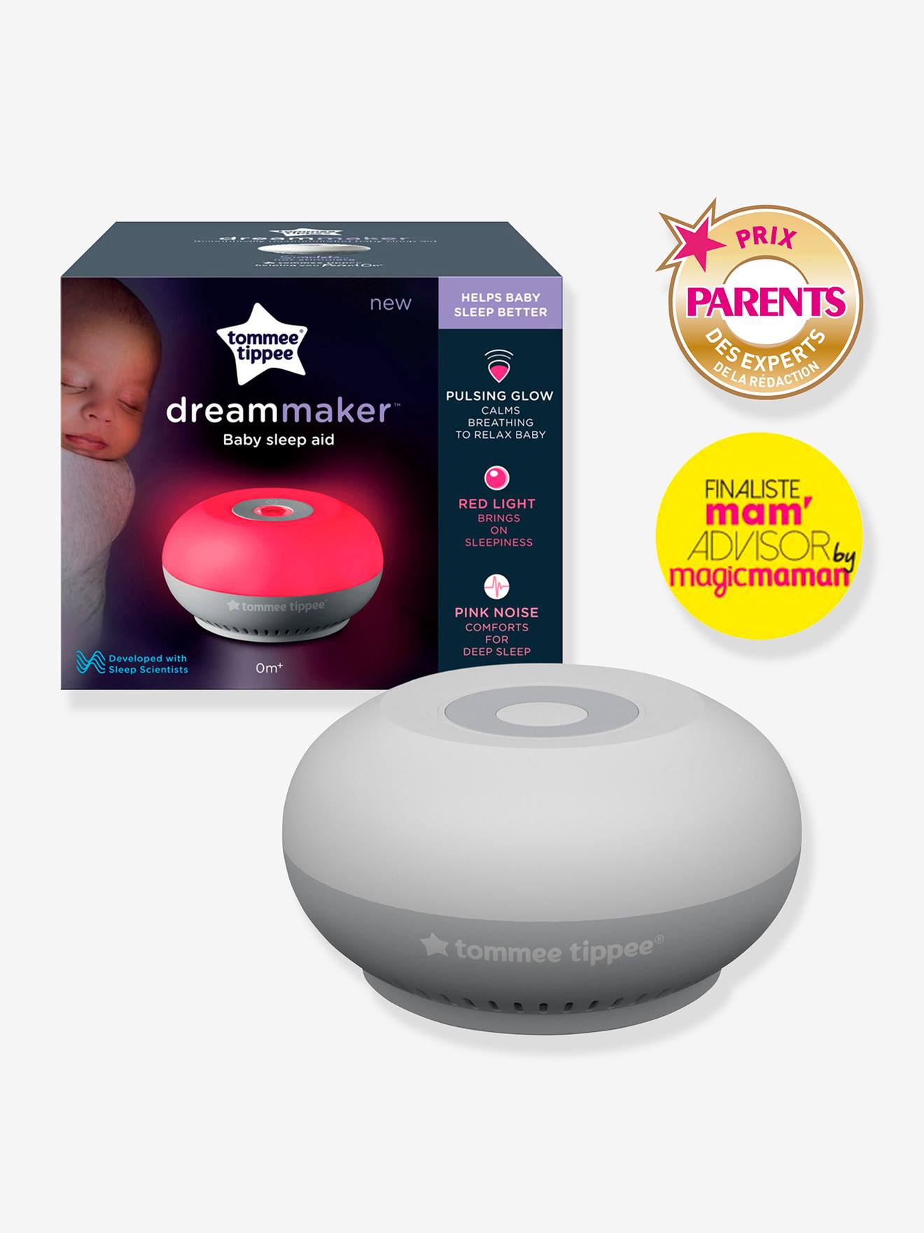 Luz noturna auxiliar para dormir TOMMEE TIPPEE Dreammaker, branca
