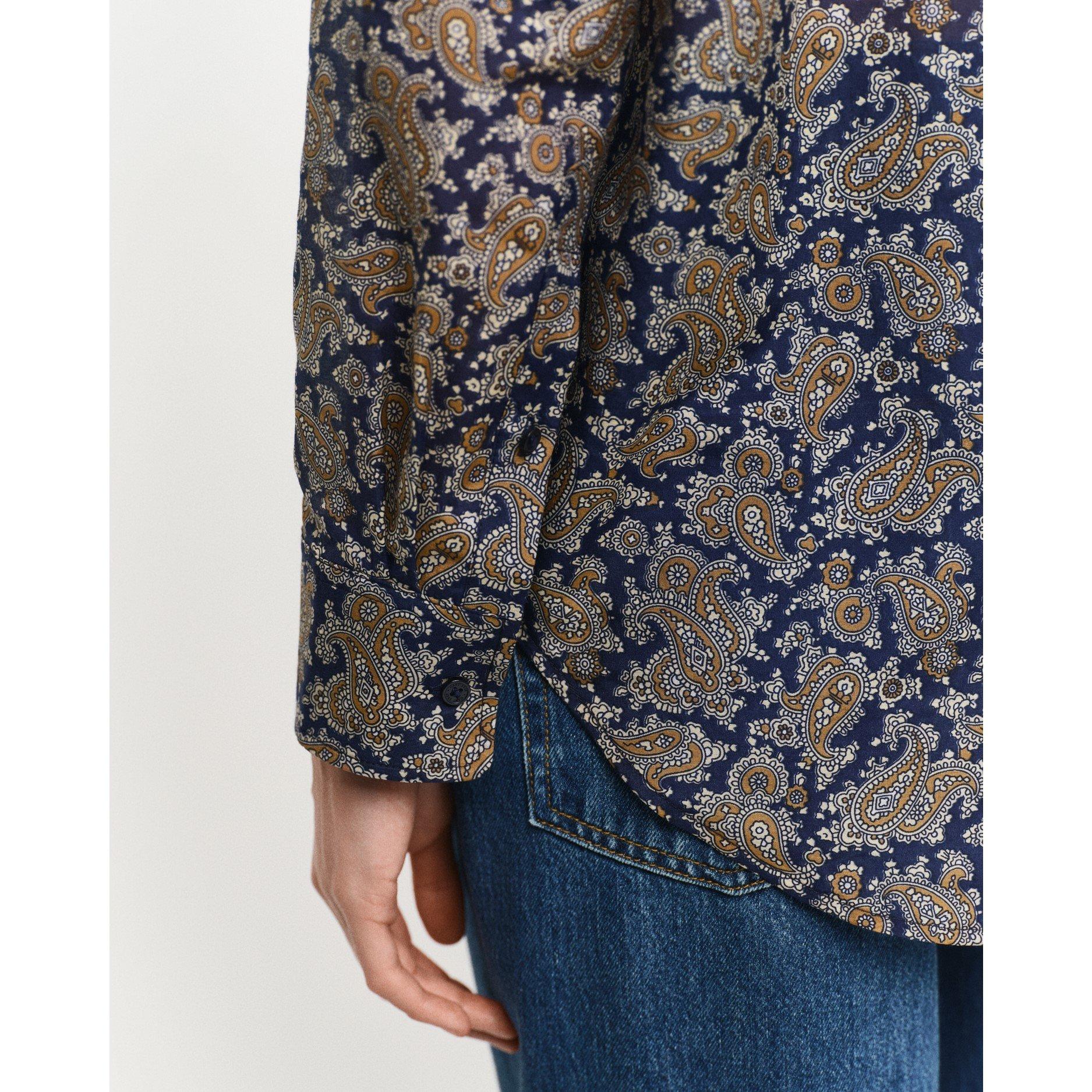 Gant REL PAISLEY COT SILK SHIRT PERSIAN