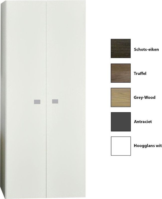 Sanicare - Q5 Kolomkast - Truffel - 2 Soft-Close Deuren - 160 cm