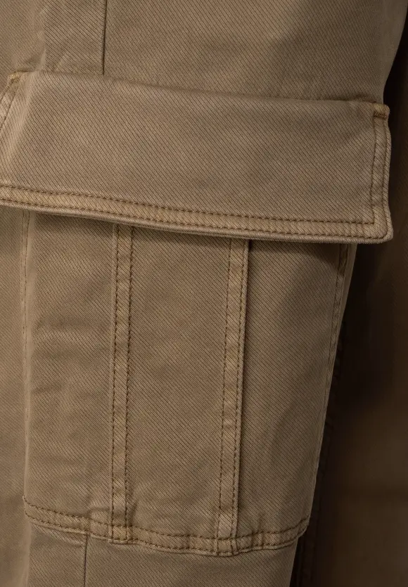 Relaxed Fit Cargo Hose - dune brown