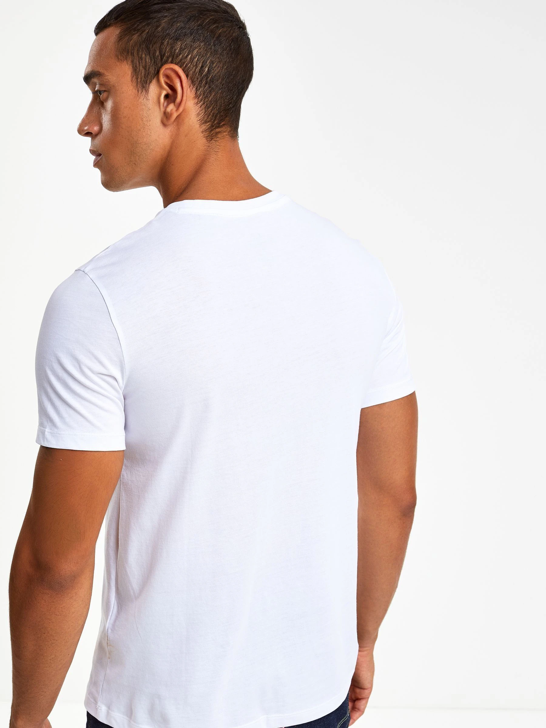 Wit - Armani Exchange T-shirt van 100% katoen met logo