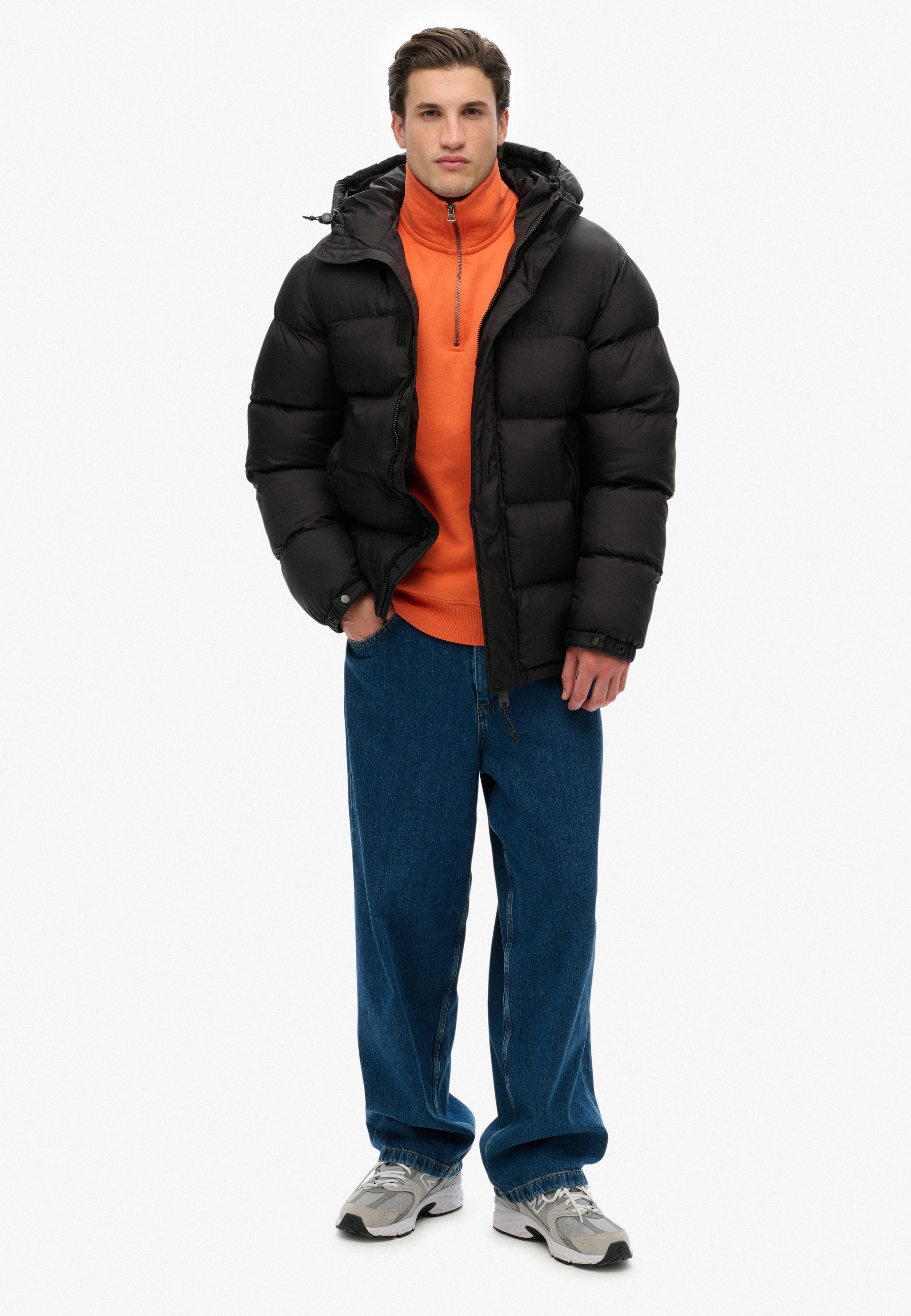 Superdry Steppjacke »HOODED TECH PADDED JKT« mit Kapuze